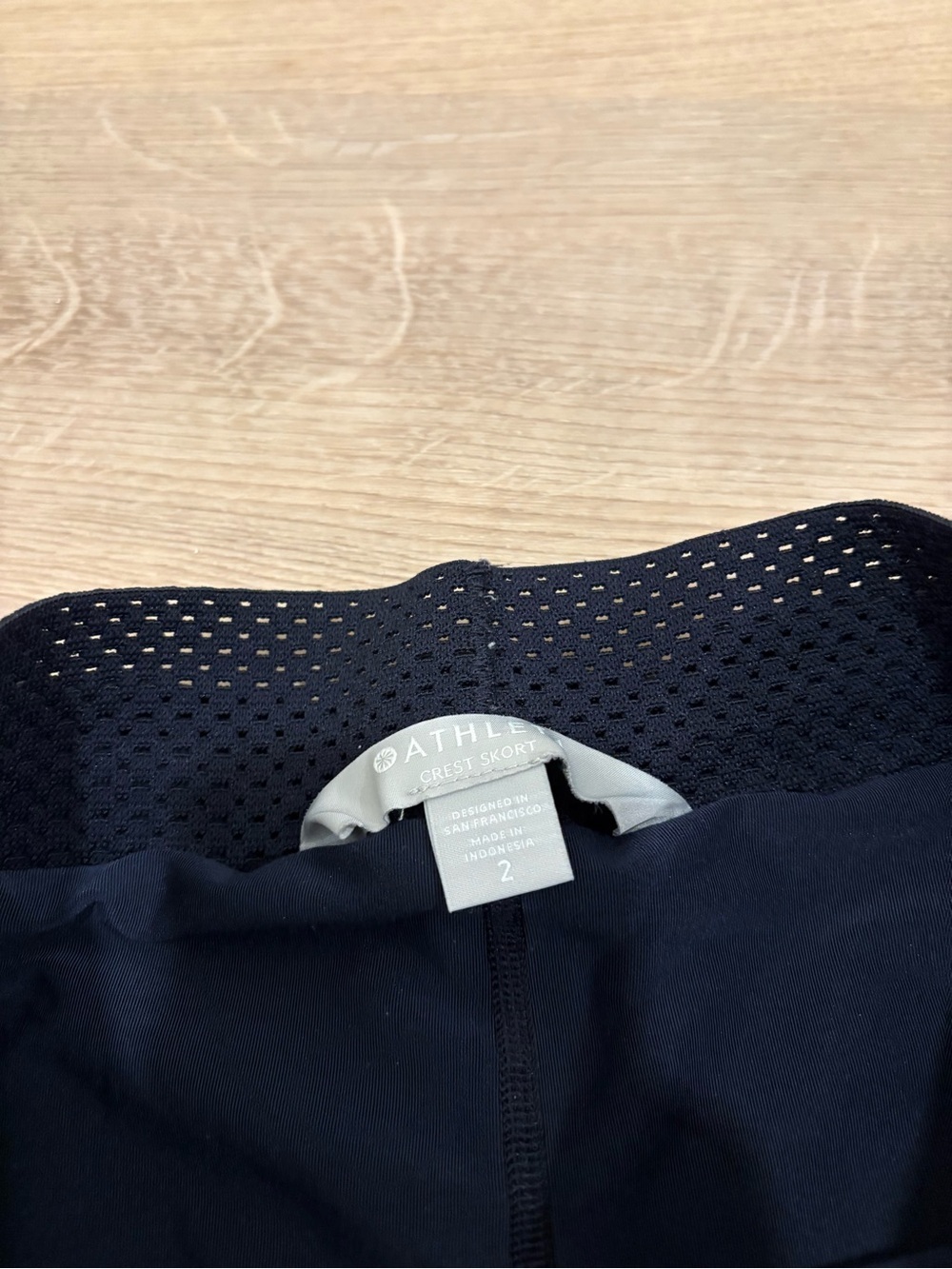 Athleta Navy Athletic Skort with Elastic Waistband - Picture 3 of 6